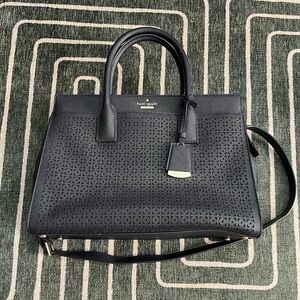 Kate Spade Leather Zip Top Satchel Top Handle with Crossbody